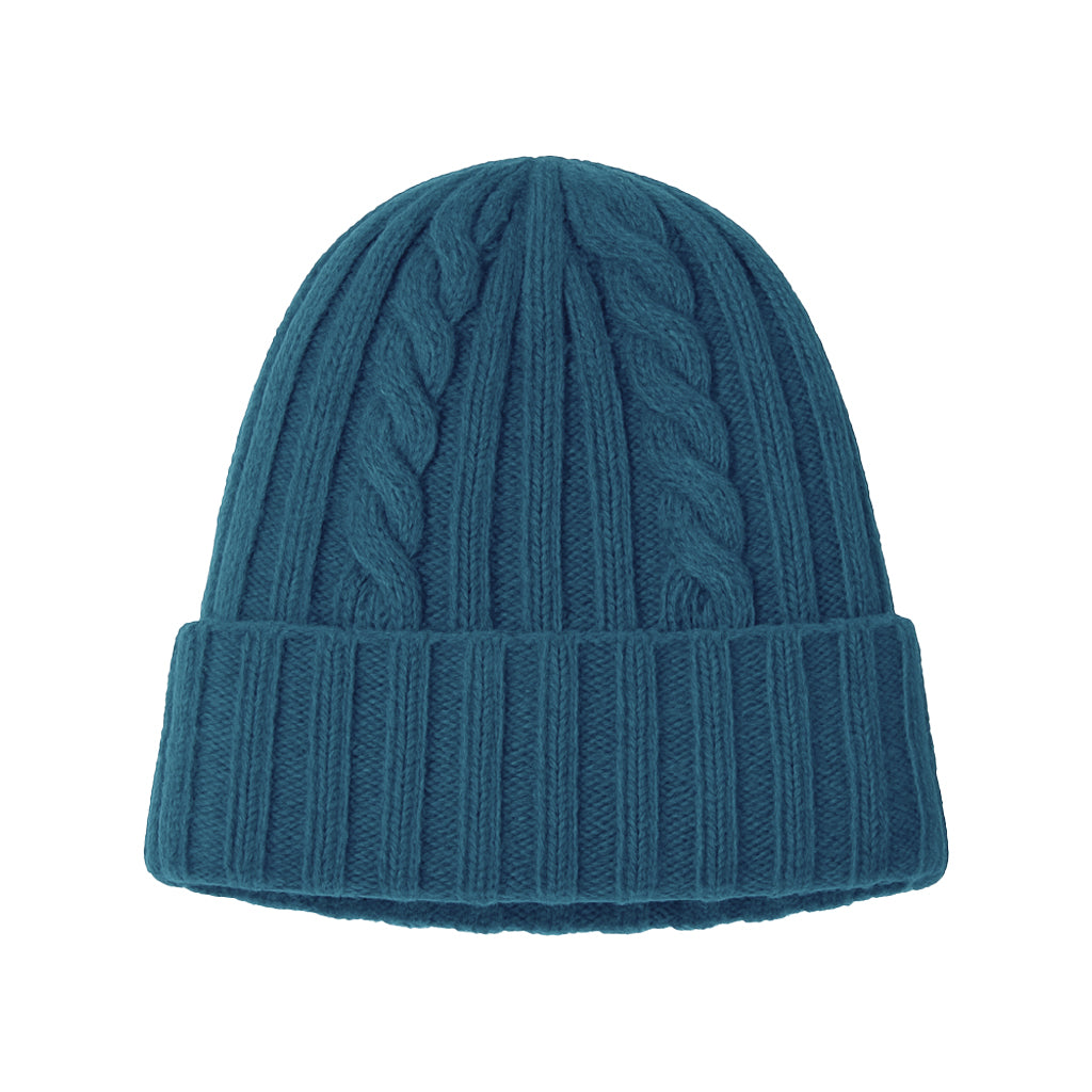 Cappello in Lana con Fantasia di Cucitura a Treccia - Unisex - Made in Italy