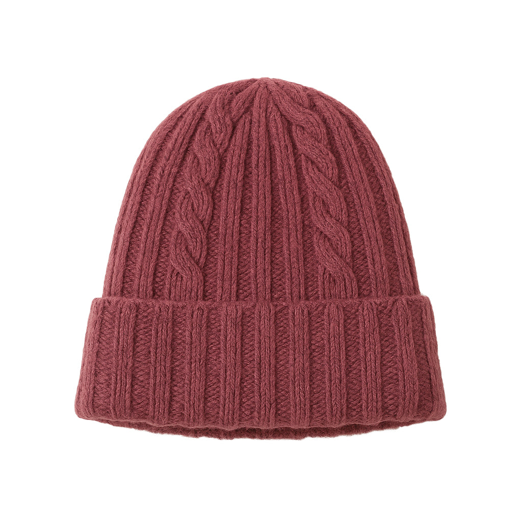 Cappello in Lana con Fantasia di Cucitura a Treccia - Unisex - Made in Italy