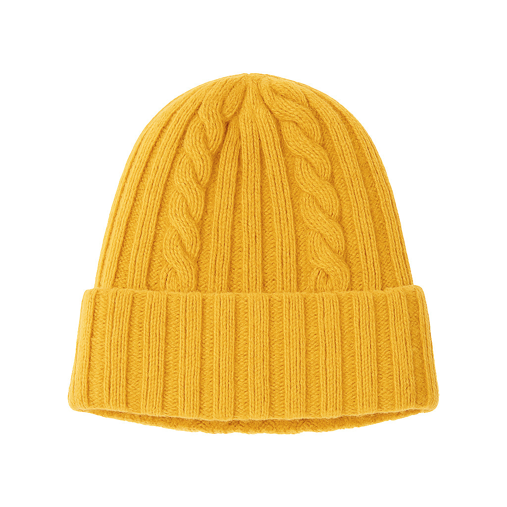 Cappello in Lana con Fantasia di Cucitura a Treccia - Unisex - Made in Italy