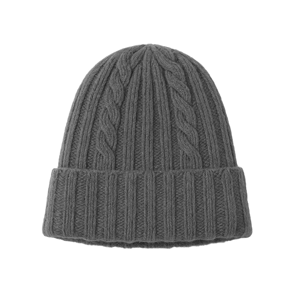 Cappello in Lana con Fantasia di Cucitura a Treccia - Unisex - Made in Italy