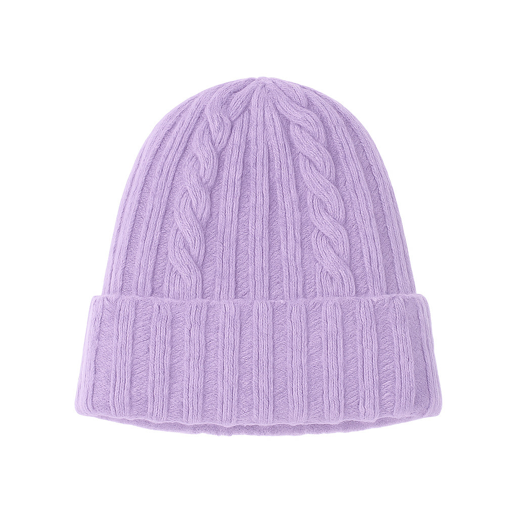 Cappello in Lana con Fantasia di Cucitura a Treccia - Unisex - Made in Italy