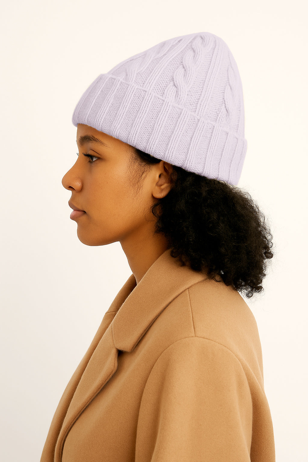 Cappello in Lana con Fantasia di Cucitura a Treccia - Unisex - Made in Italy