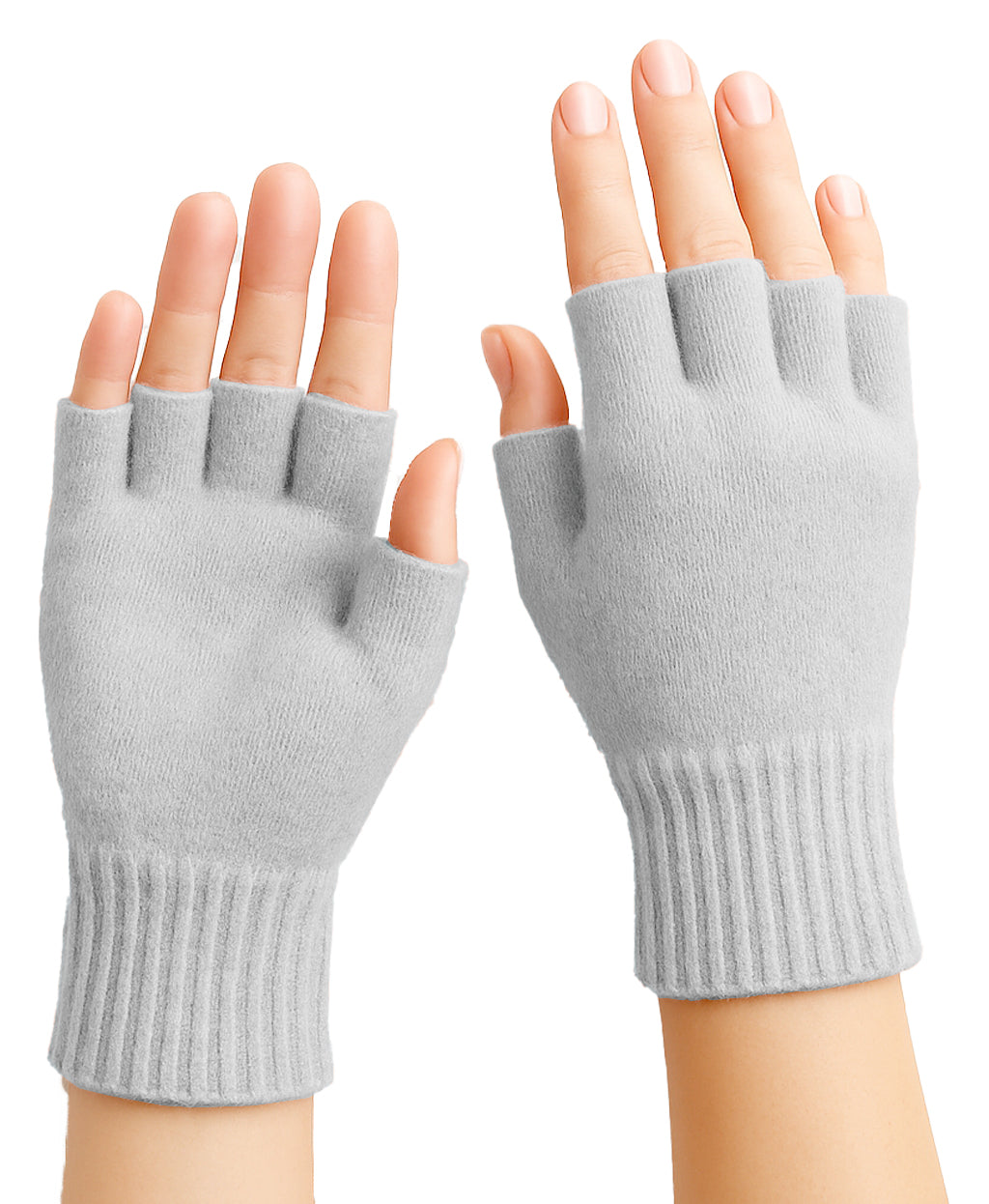 Guanti mezze dita in Lana misto  Cashmere  da Donna - Made in Italy