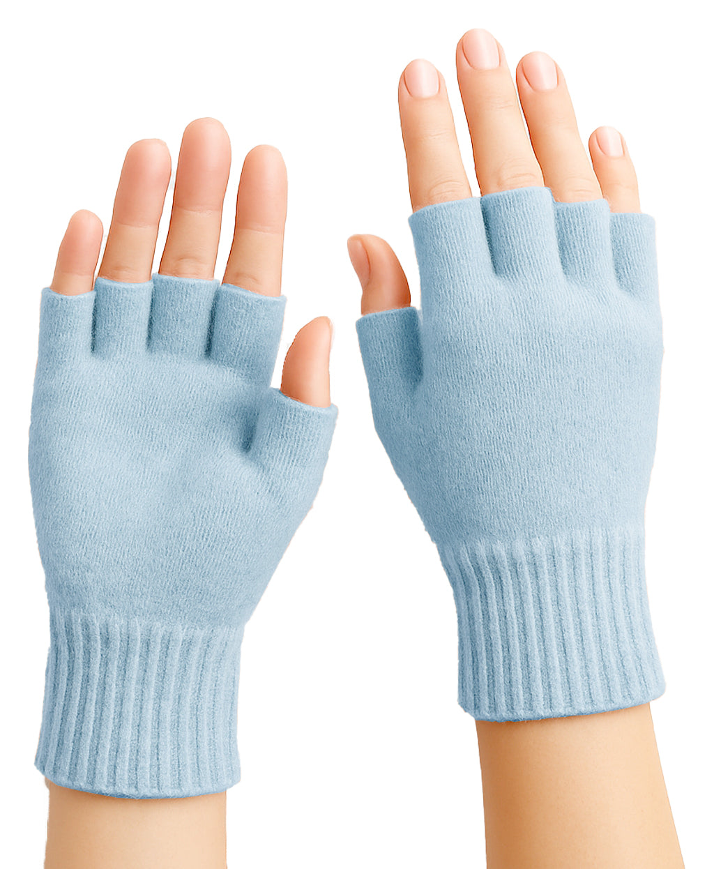 Guanti mezze dita in Lana misto  Cashmere  da Donna - Made in Italy