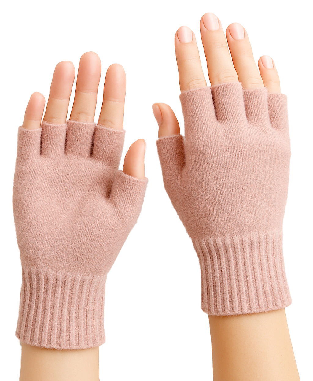 Guanti mezze dita in Lana misto  Cashmere  da Donna - Made in Italy