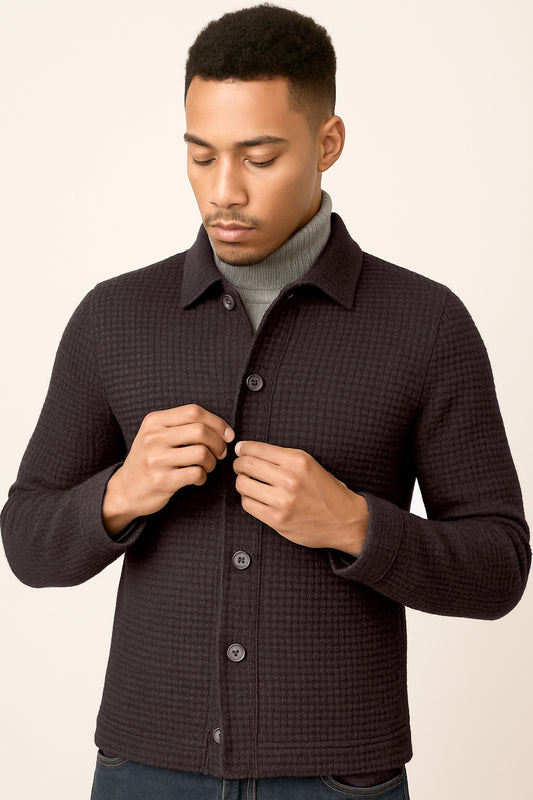 Blazer Bark in pura lana da Uomo -  Made in Italy