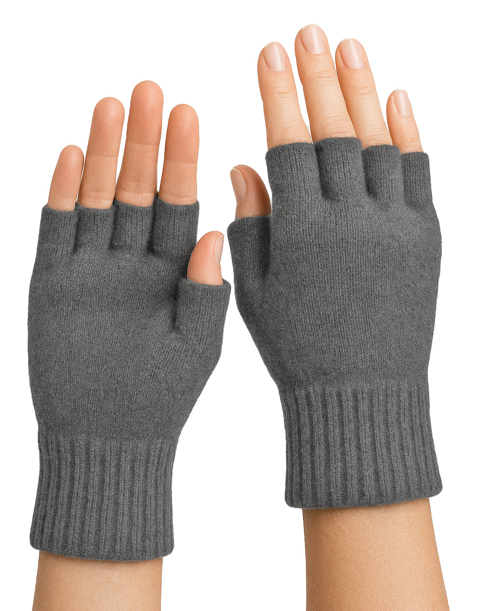 Guanti mezze dita in Lana misto  Cashmere  da Donna - Made in Italy