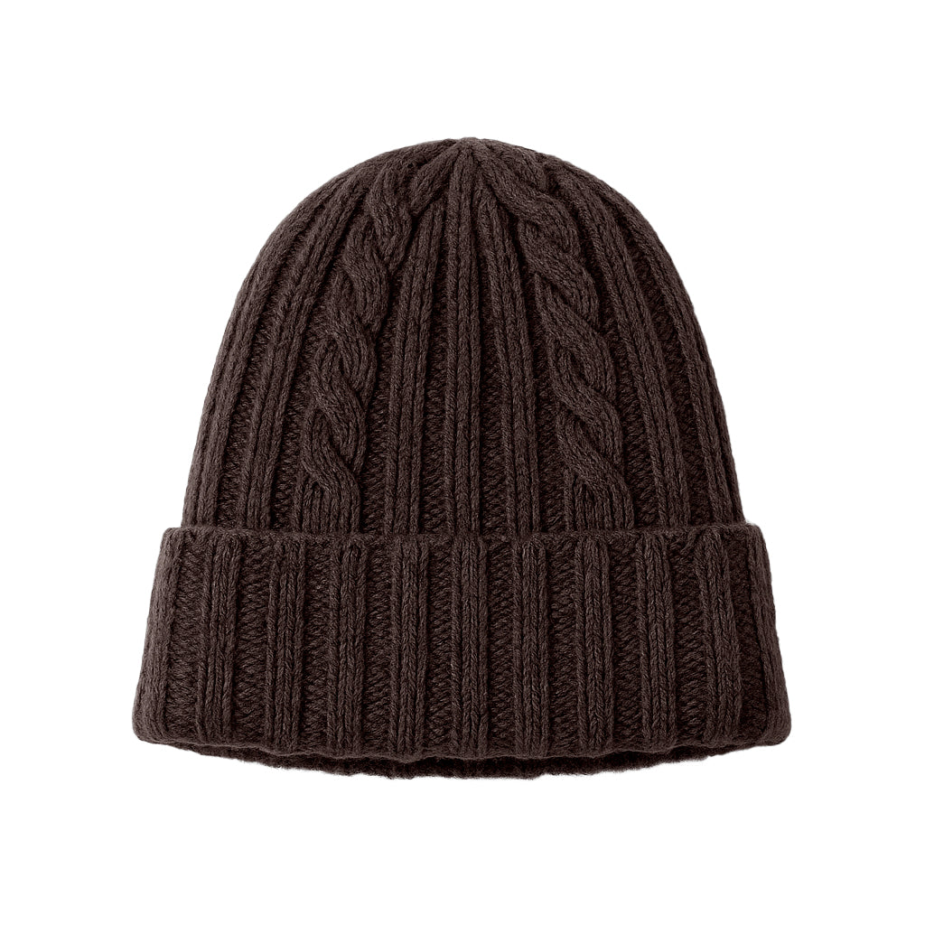 Cappello in Lana con Fantasia di Cucitura a Treccia - Unisex - Made in Italy