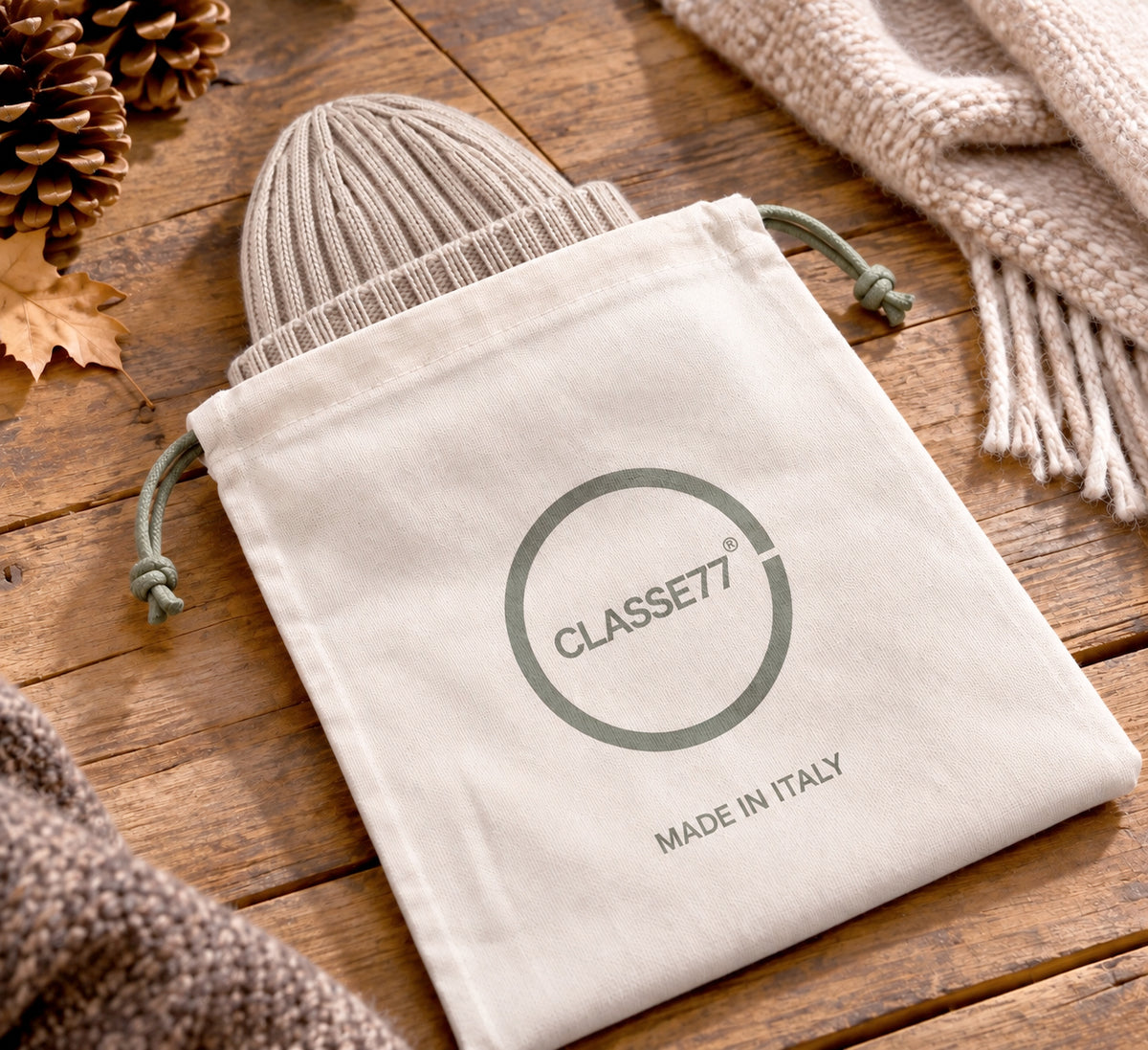 Cappello 100% Cashmere con rasatura a Coste - Made in Italy