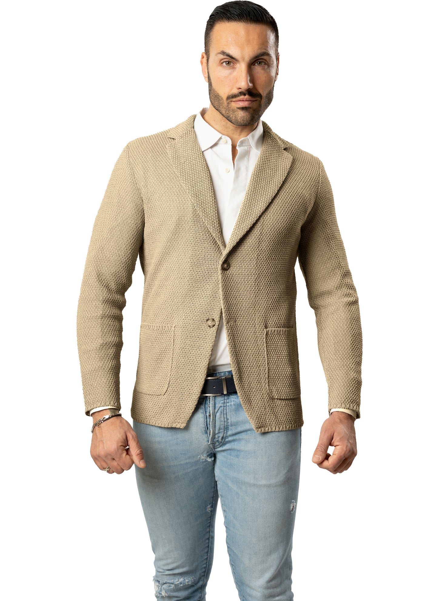 Blazer in Cotone modello Chicco di Riso - Made in Italy