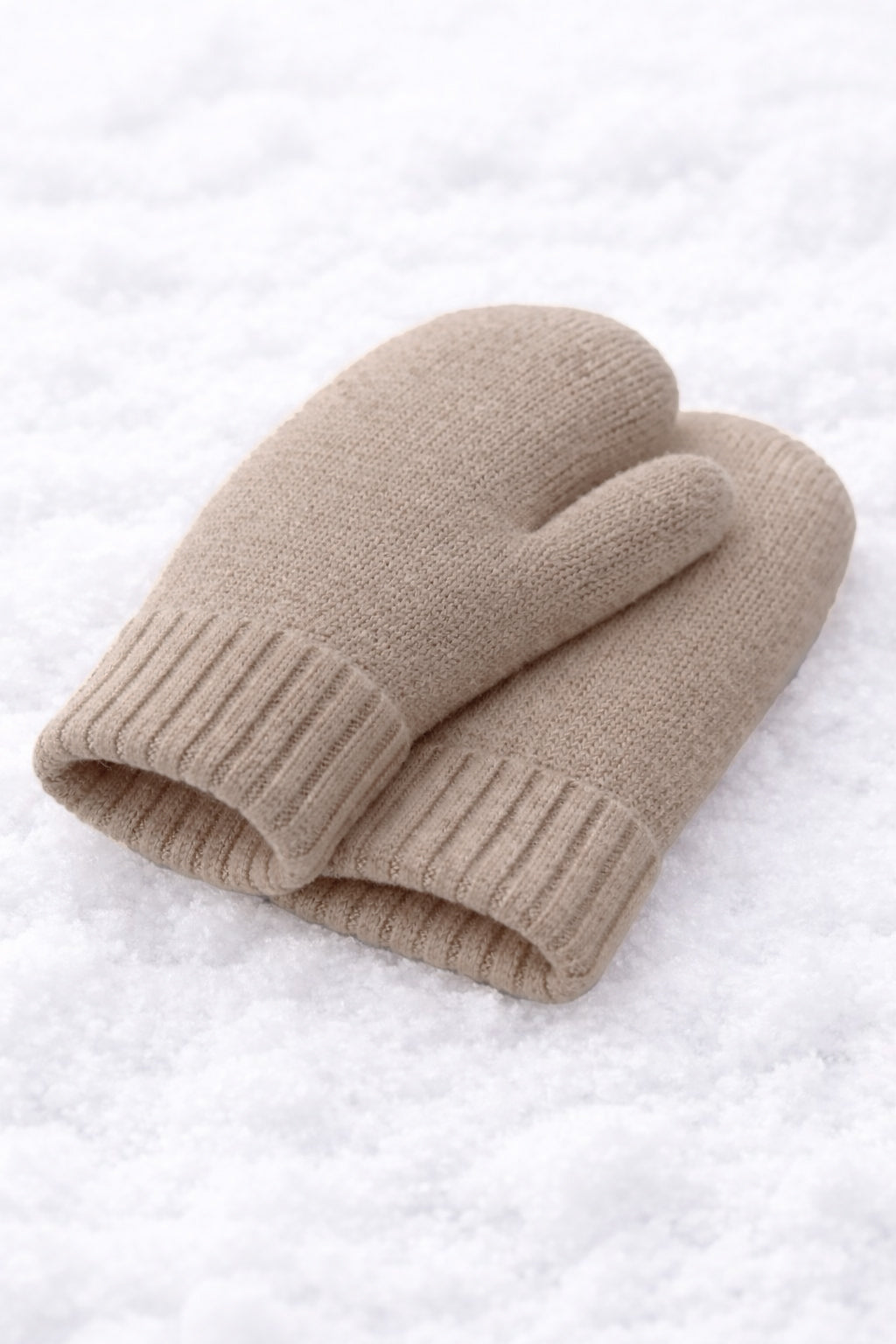 Muffole da donna in lana misto cashmere