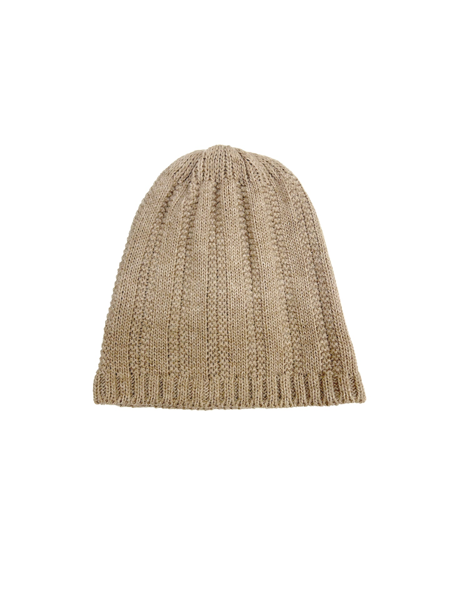 Berretto a coste Larghe Senza Risvolto - Unisex - Made in Italy
