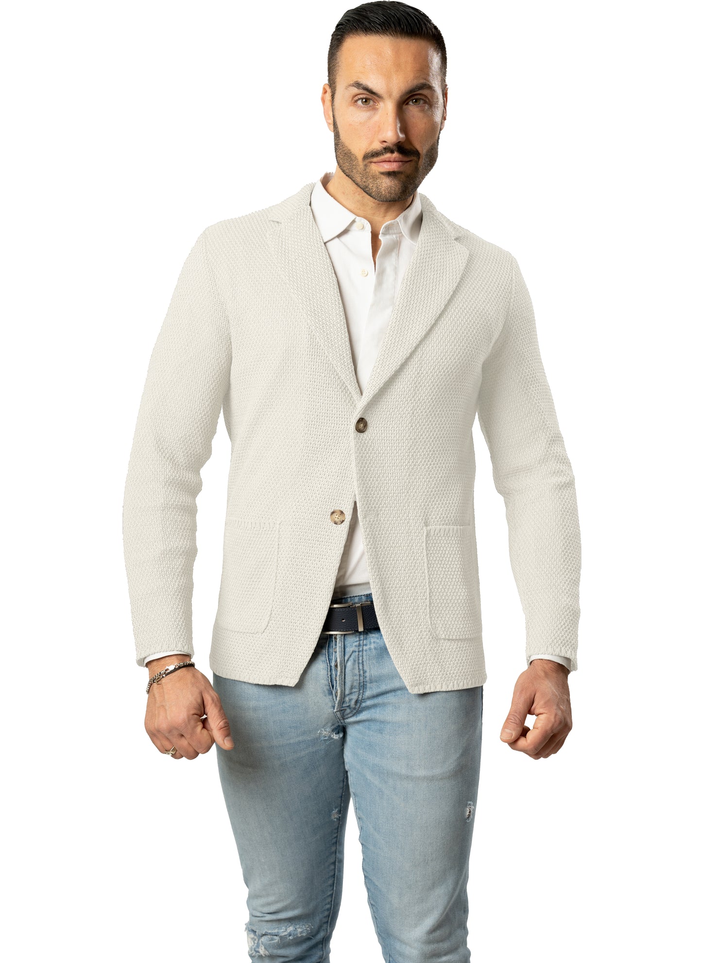 Blazer in Cotone modello Chicco di Riso - Made in Italy