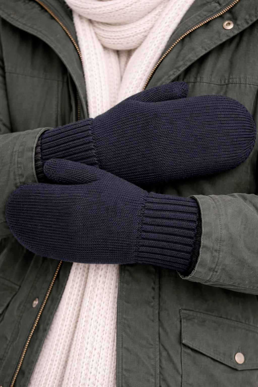 CLASSE77 - Muffole Uomo in Lana e Cashmere – Guanti Artigianali invernali Morbidi e Caldi - Made in Italy