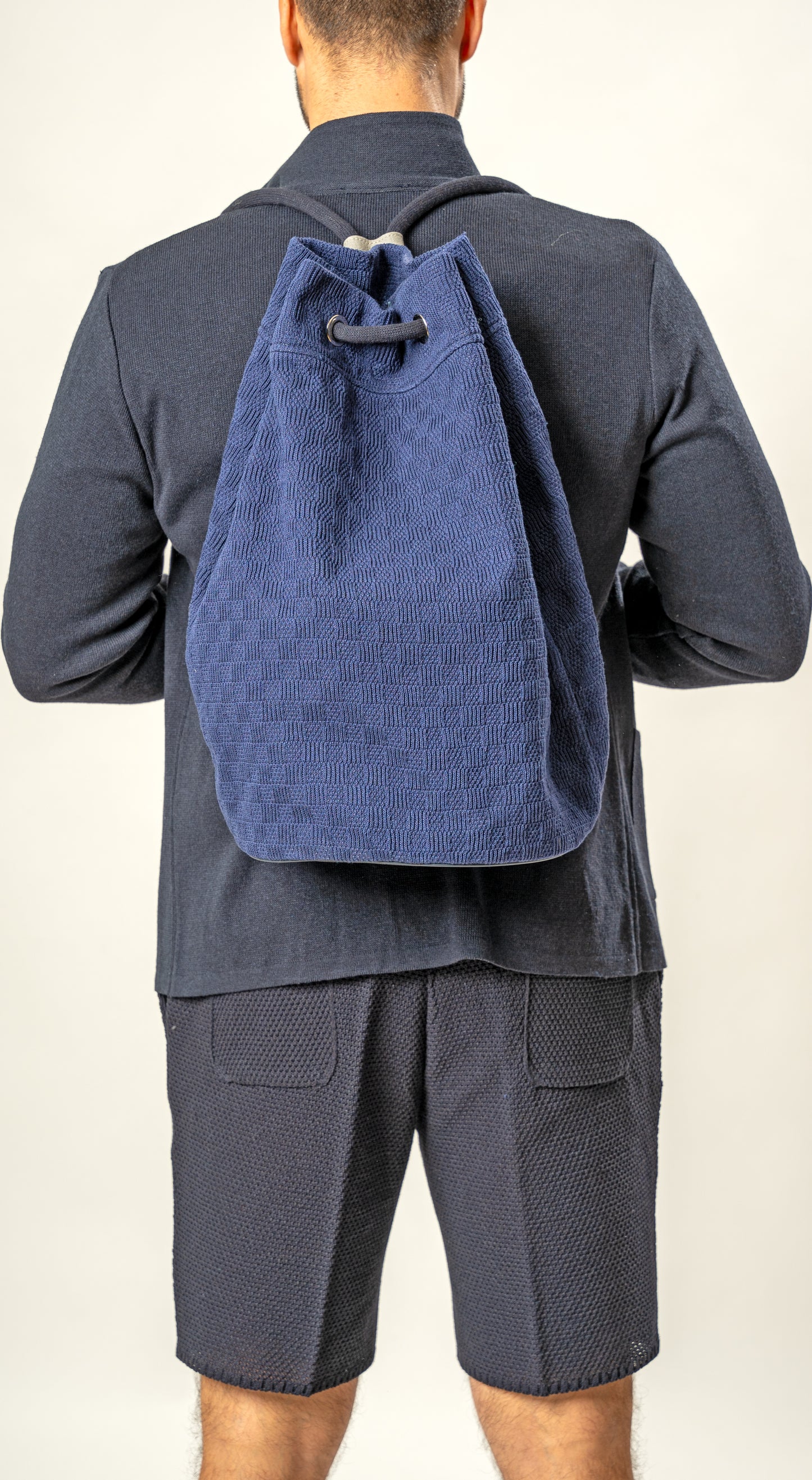 Zaino a corda/Sacca Mare - Borsa multiuso per palestra o viaggio - Prodotto artigianle - Made in Italy