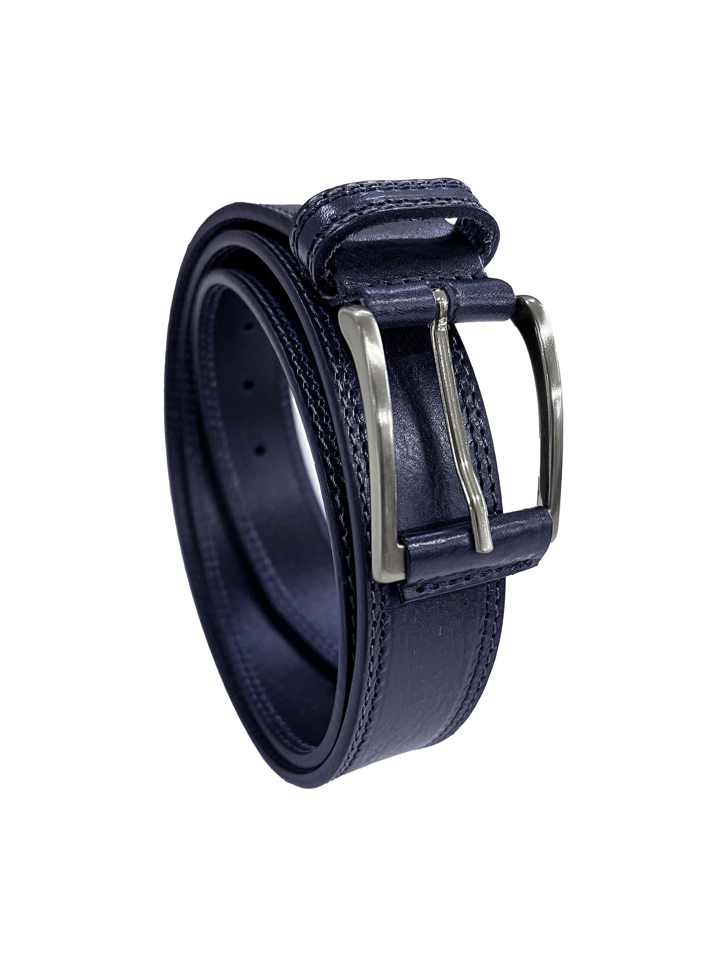 Cintura modello toro daUomo in Pelle da 110-130cm - Larghezza Regolare 35MM - Fibbia in metallo satinato - Made In Italy
