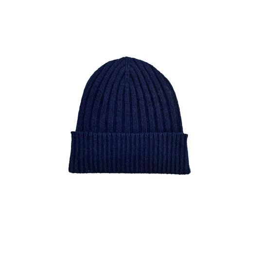 Cappello 100% Cashmere con rasatura a Coste - Made in Italy