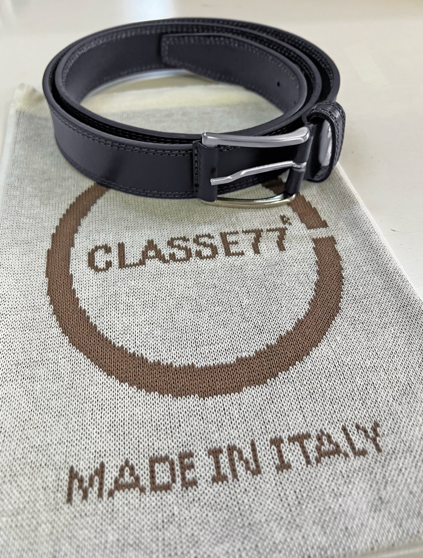 Cintura modello toro daUomo in Pelle da 110-130cm - Larghezza Regolare 35MM - Fibbia in metallo satinato - Made In Italy