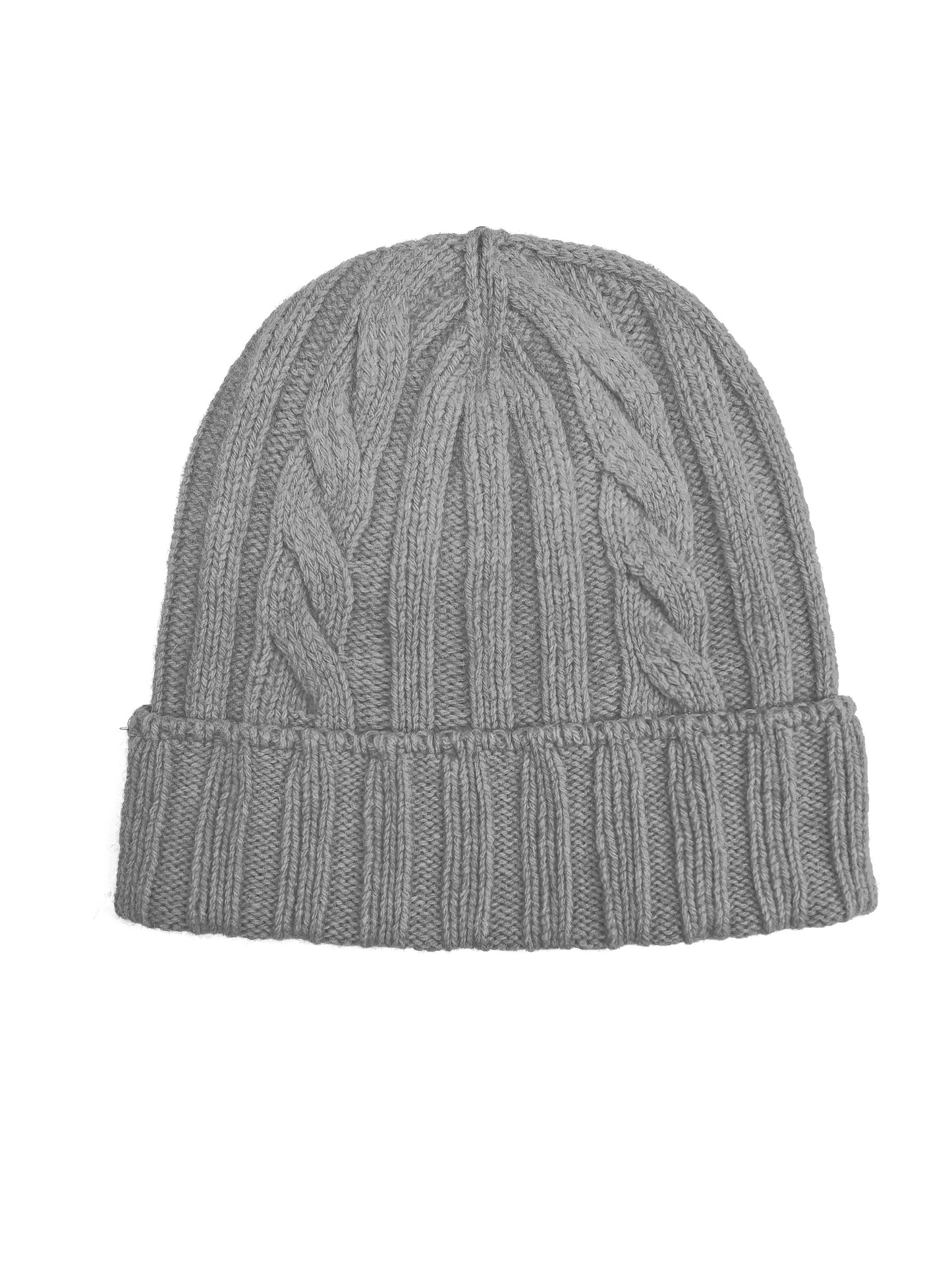 Cappello in Lana con Fantasia di Cucitura a Treccia - Unisex - Made in Italy