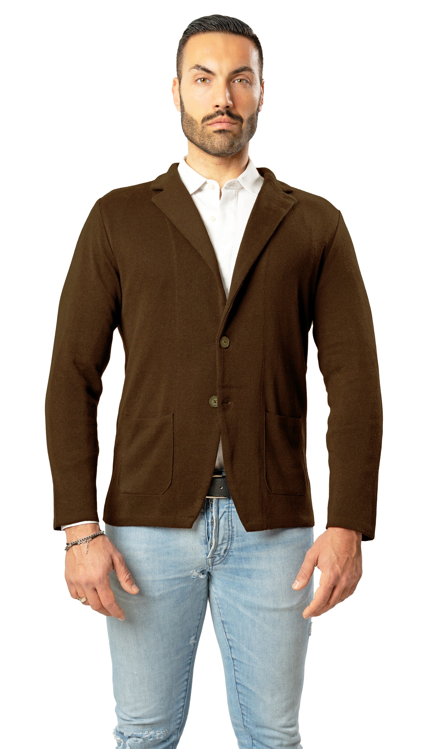 Blazer in Cotone  punto Milano -  Made in Italy