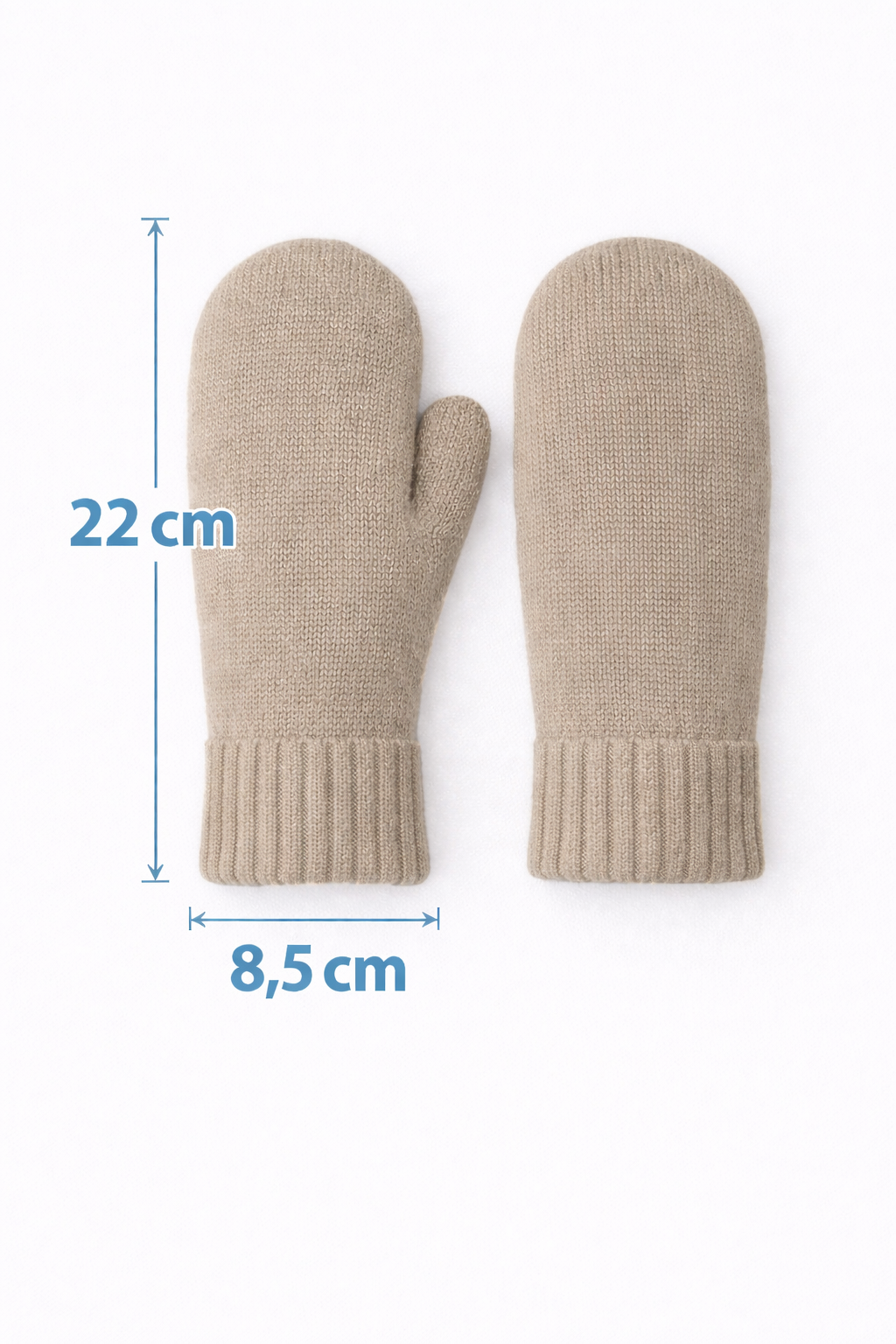 Muffole da donna in lana misto cashmere