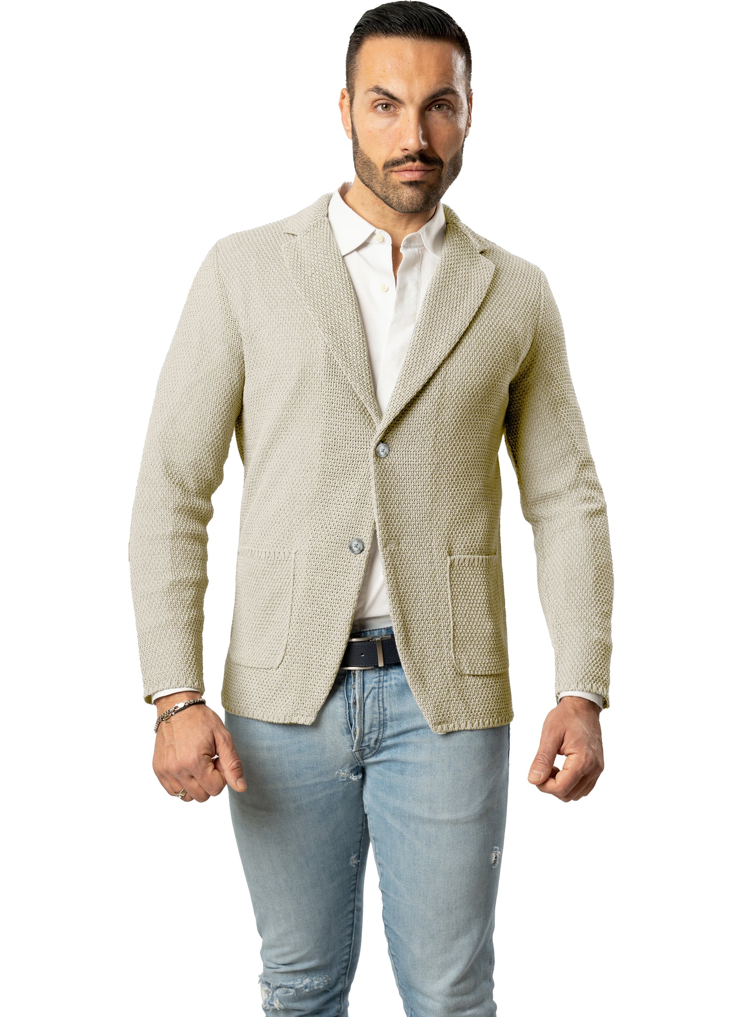 Blazer in Cotone modello Chicco di Riso - Made in Italy