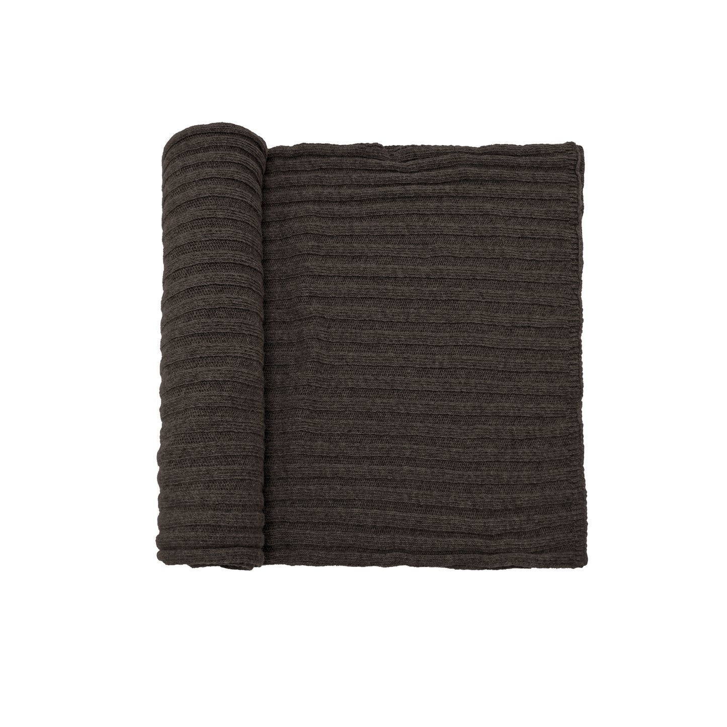 Sciarpone a coste al 100% in pura lana - Made in Italy