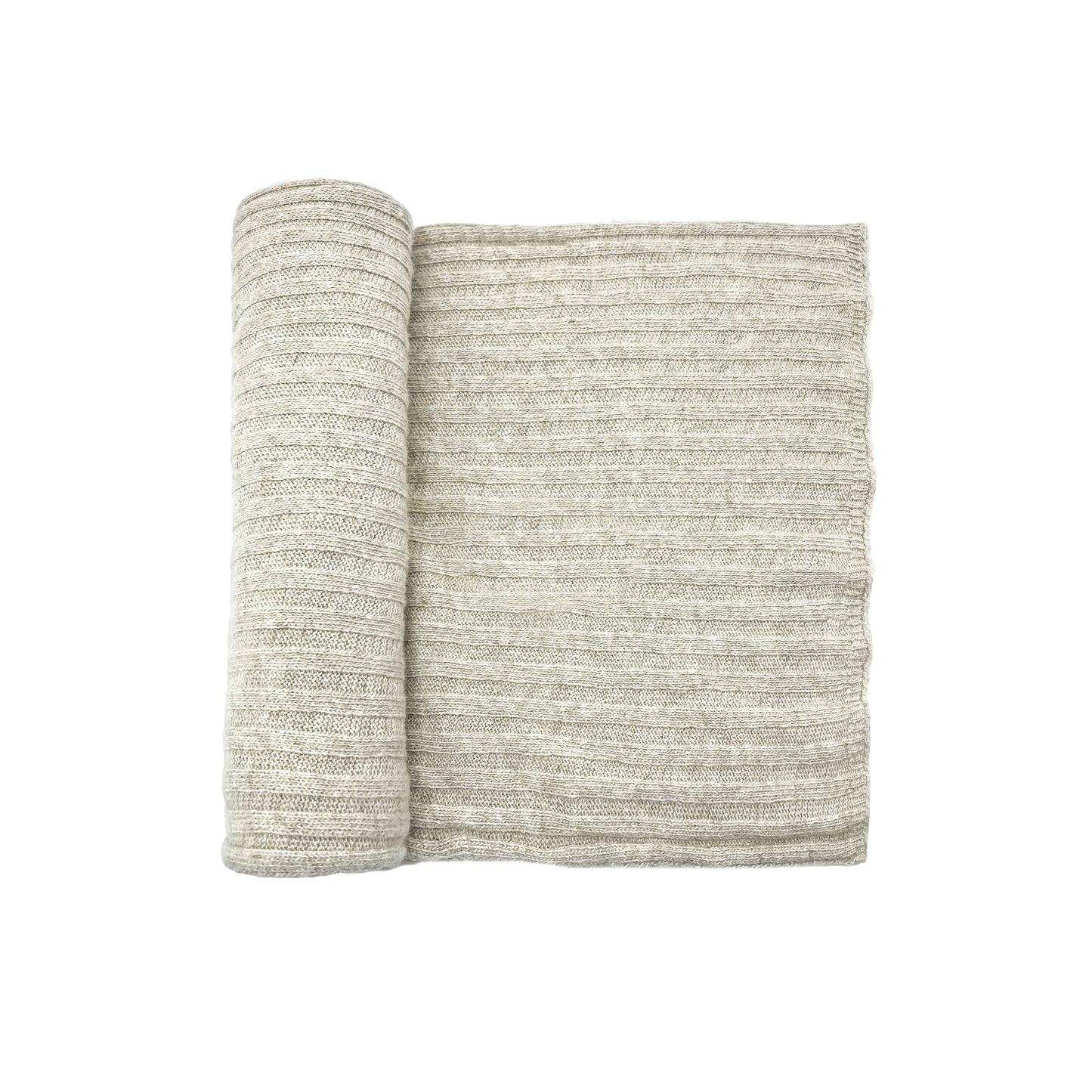 Sciarpone a coste al 100% in pura lana - Made in Italy