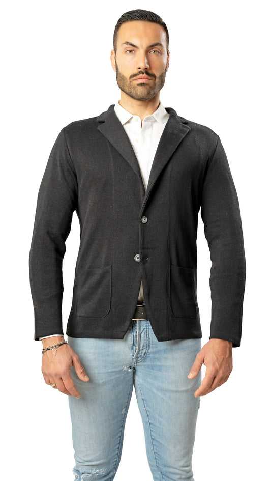 Blazer in Cotone  punto Milano -  Made in Italy