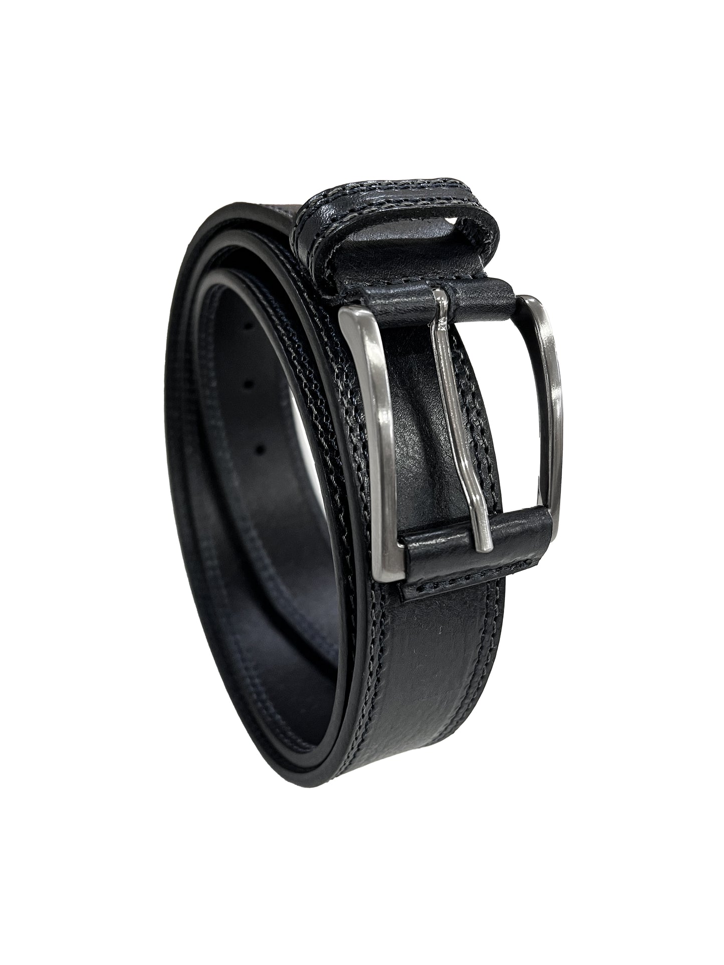 Cintura modello toro daUomo in Pelle da 110-130cm - Larghezza Regolare 35MM - Fibbia in metallo satinato - Made In Italy