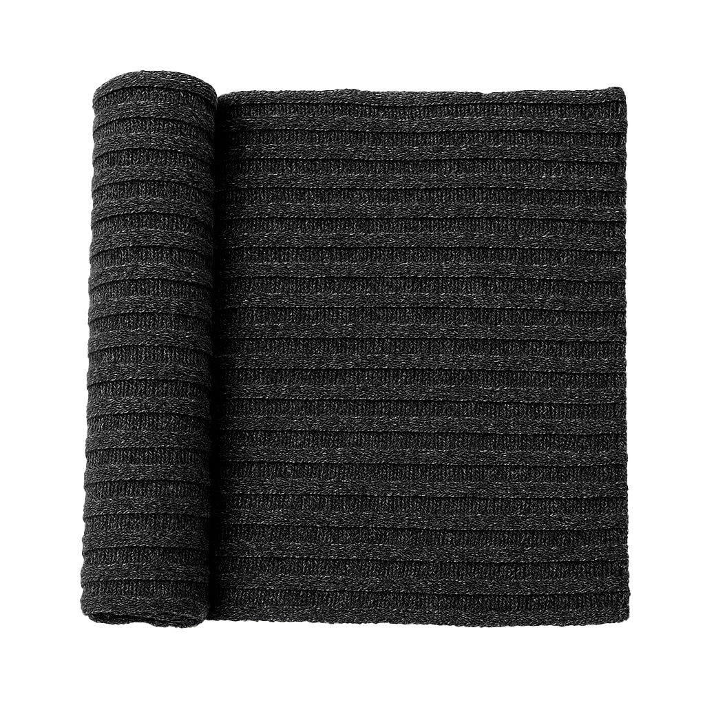 Sciarpone a coste al 100% in pura lana - Made in Italy