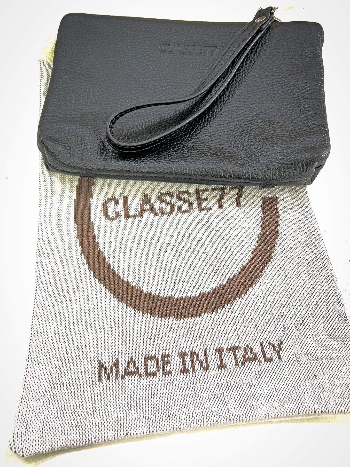 Pochette a Mano in vera Pelle morbida - Borsetta Piccola Clutch con Laccetto - Unisex - Made in Italy