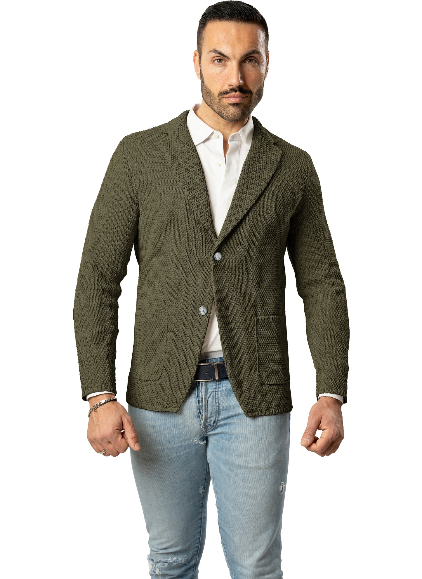 Blazer in Cotone modello Chicco di Riso - Made in Italy