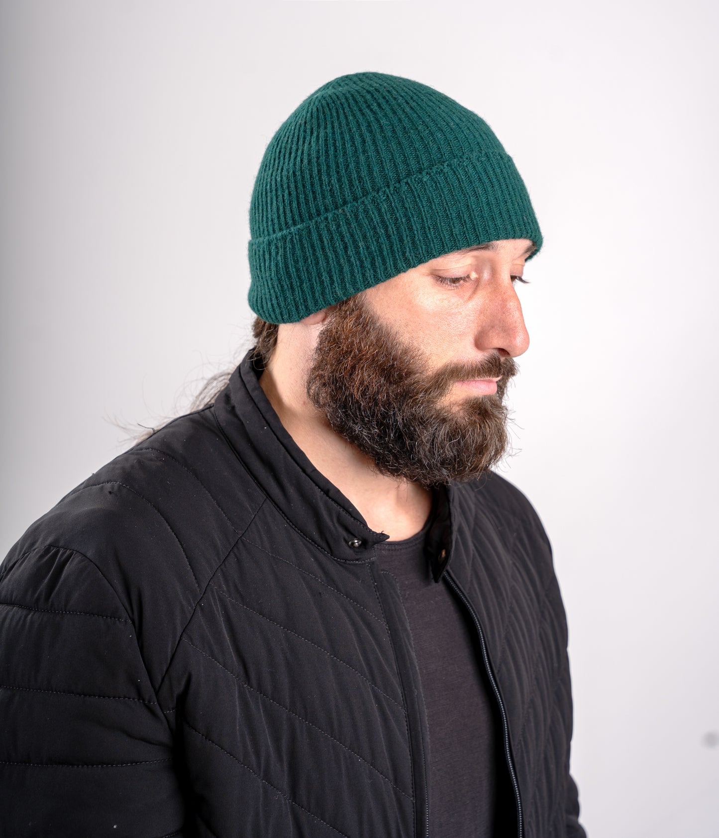 Berretto in Maglia al 100% in Lana a coste 1X1 - Unisex - Made in Italy