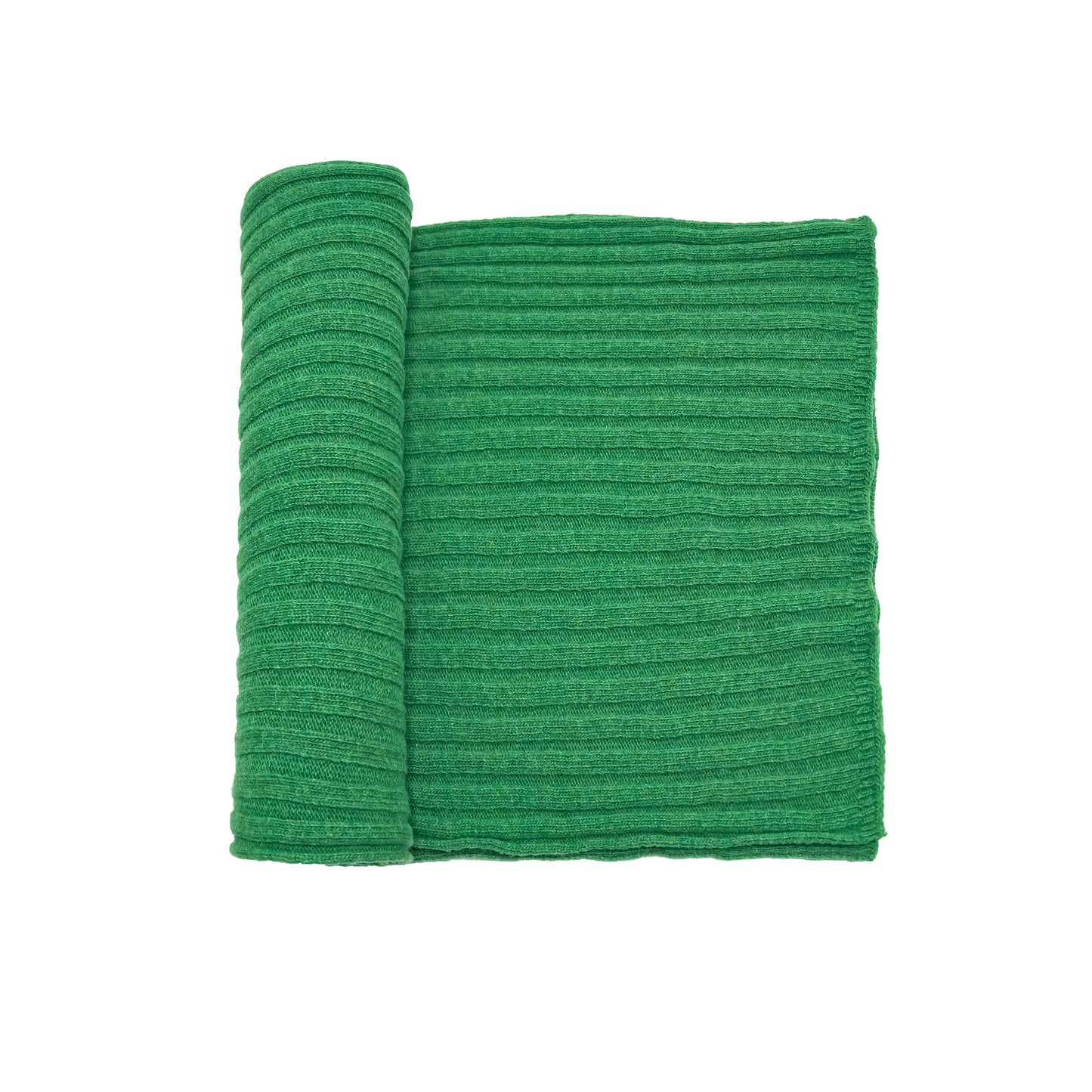 Sciarpone a coste al 100% in pura lana - Made in Italy