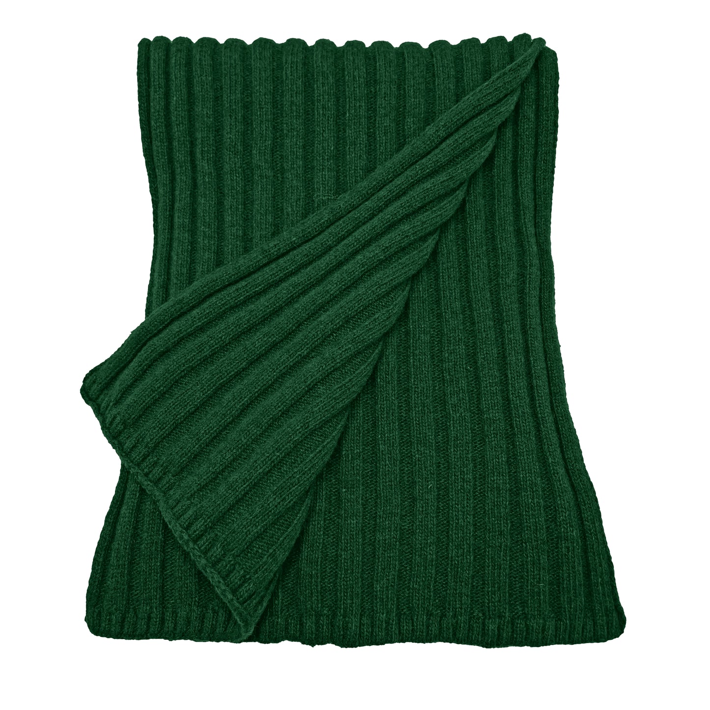 Sciarpone a coste al 100% in pura lana - Made in Italy