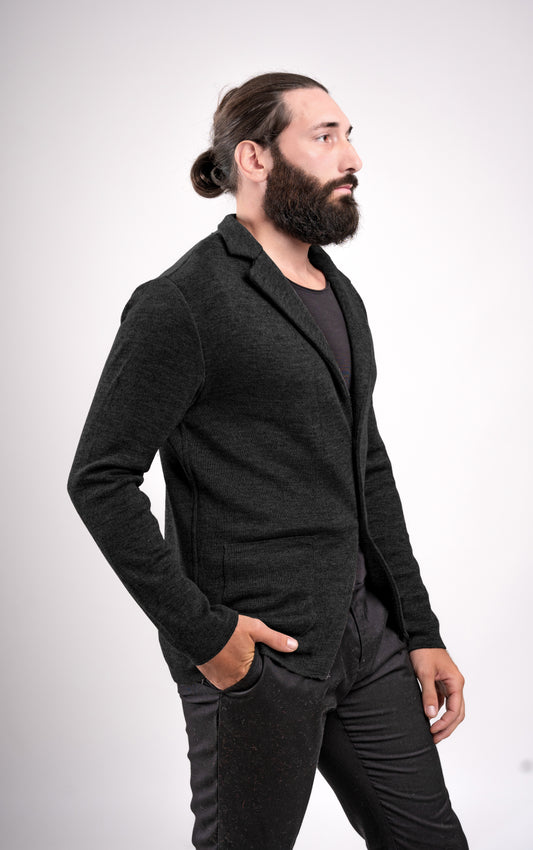 Blazer punto Milano in lana - Made in Italy